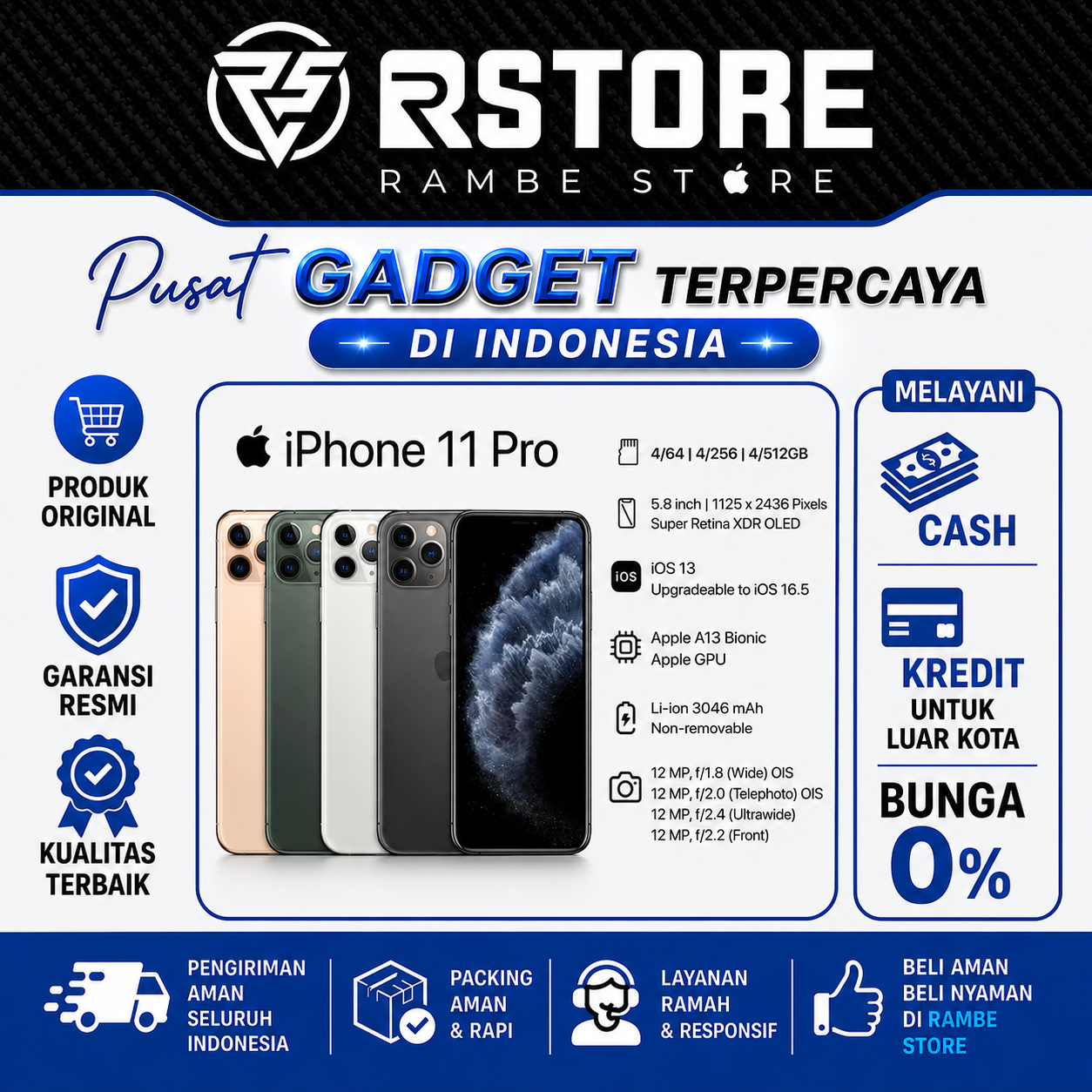 iPhone 11 PRO NEW GARANSI RESMI INDONESIA  